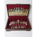 A canteen of HM silver cutlery made by George Butler & Co and bearing Sheffield hallmarks