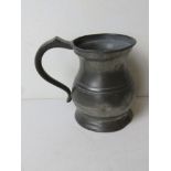 A pewter tankard marked for Yates & Birch standing approx 12cm high.