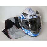 A Nitro Racing motorbike helmet size M in dust bag.