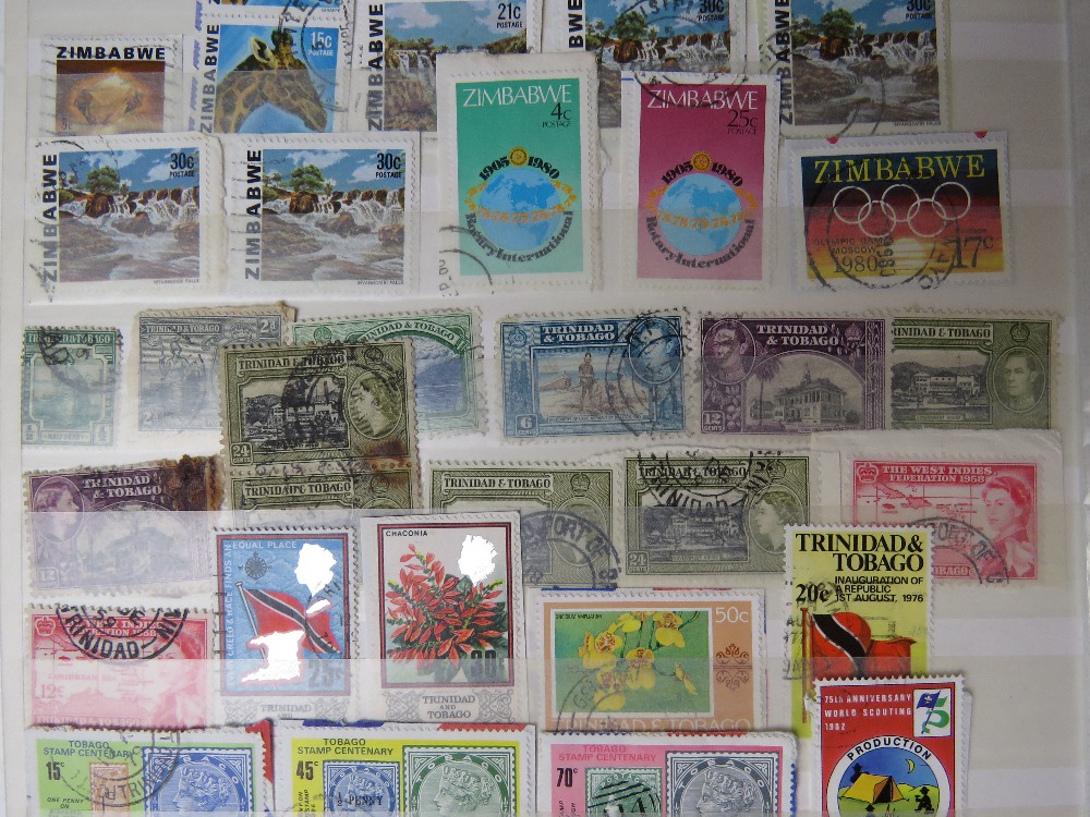 A collection of 20th century World Stamps in seven albums includes Ceylon and Rhodesia. - Image 3 of 8