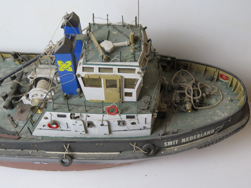 A model ship 'Smit Nederland' with various accessories, approx 83cm in length. - Image 3 of 4