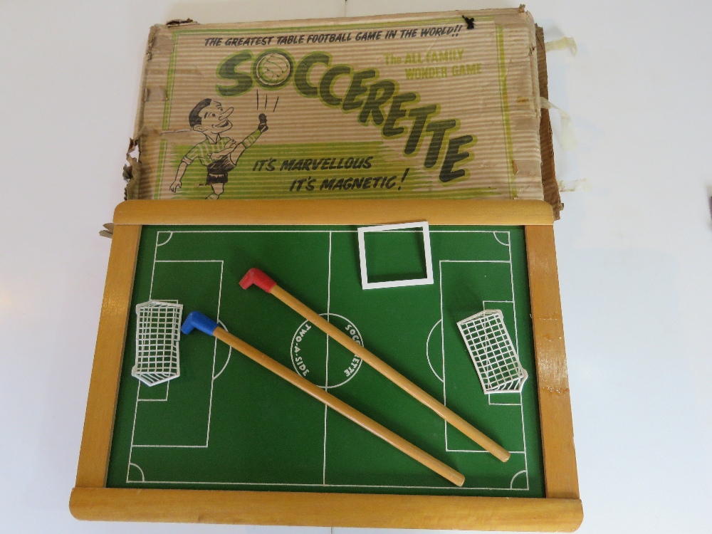 A mid century Soccerette table football