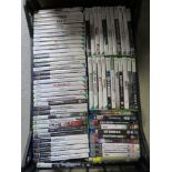 A quantity of assorted video games inc XBox 360, Wii, PS2 and PS3. Untested.