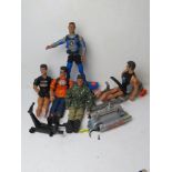 A quantity of c1990s Action Man toys.