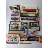 A quantity of assorted boxes scale model vehicles inc Pearl Harbour Collectors US Navy truck,