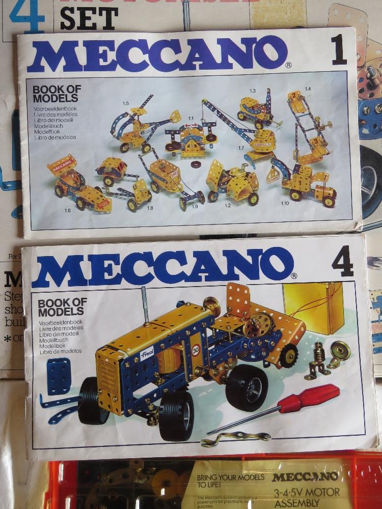 Meccano 4 Motorised set inc book of mode - Image 4 of 4