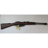 A deactivated Carcano M91/38 6.5mm carbi