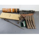 A quantity of assorted militaria inc; M5