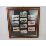 A framed set of Military themed 'Famous