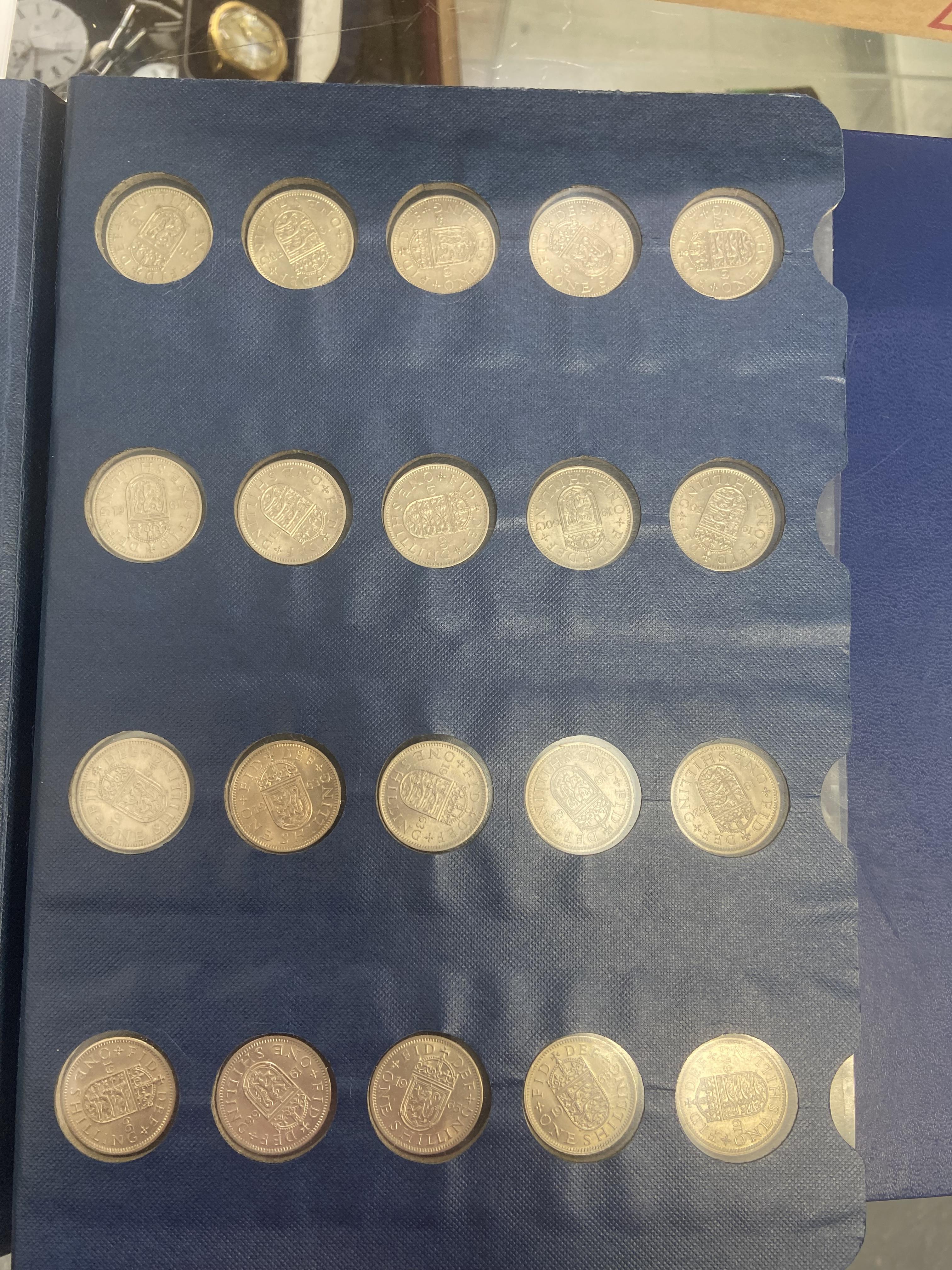 A QUANTITY OF VARIOUS GB COINS IN ALBUMS TO INCLUDE A VICTORIAN CROWN, EARLY SILVER EXAMPLES, - Image 12 of 12