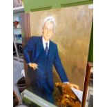 AN OIL ON BOARD PORTRAIT, SIGNED FERNADOS.