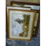 H REYNOLDS. (EARLY 20th C.) TWO LANDSCAPE WATERCOLOURS OF WINDMILLS, SIGNED 27.5x38cms, TOGETHER