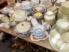 A ROYAL DOULTON SONNET PATTERN PART TEA SET, A GERMAN PART DINNER SERVICE, AND OTHER DECORATIVE