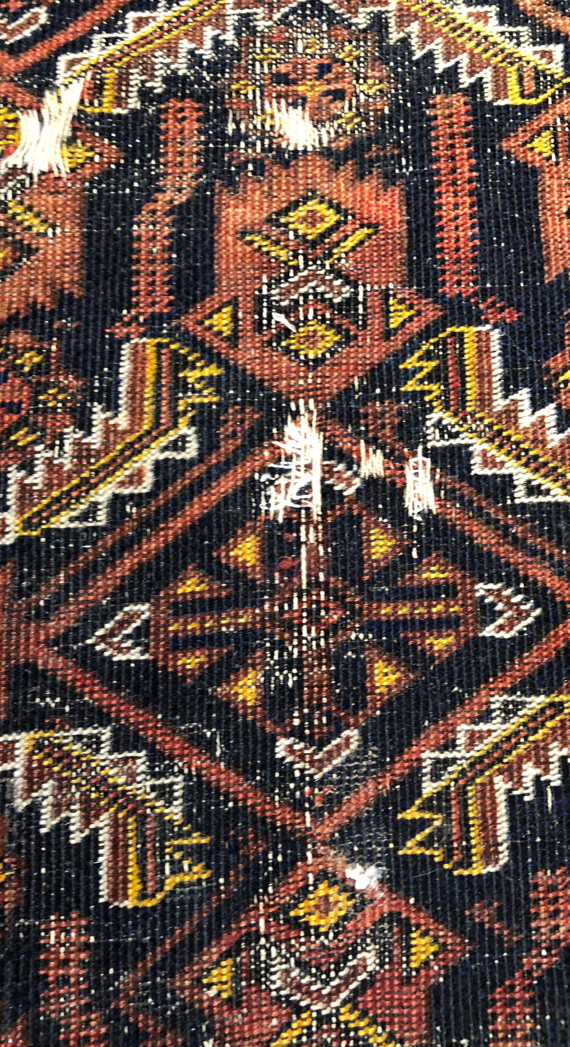 TWO BELOUCH TRIBAL RUGS. TOGETHER WITH AN ANTIQUE CHINESE RUG. 144 x 86, 124 x 83 AND 146 x 81cms ( - Image 4 of 4