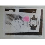 MARY FEDDEN (1915-2012) ARR. LAMPLIGHT, PENCIL SIGNED COLOUR PRINT 47 x 63cms