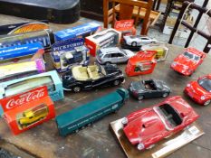 A QUANTITY OF MODERN DIE CAST VEHICLES INC. BURAGO.