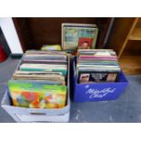 A QUANTITY OF RECORD ALBUMS.