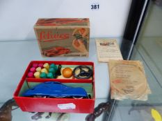 A SCHUCO TELESTEERING CAR IN ORIGINAL BOX.