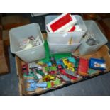 VINTAGE LEGO, VARIOUS DIE CAST VEHICLES, FARM AND ZOO ANIMALS ETC.