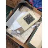 A COLLECTION OF VINTAGE PHOTO/CARD ALBUMS (VACANT). TOGETHER WITH VARIOUS EPHEMERA