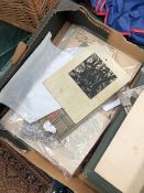 A COLLECTION OF VINTAGE PHOTO/CARD ALBUMS (VACANT). TOGETHER WITH VARIOUS EPHEMERA