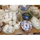 A ROYAL ALBERT, BRIGADOON PATTERN TEA AND DINNER SERVICE, EDWARDIAN DINNERWARES, AND OTHER CHINA.