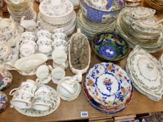 A ROYAL ALBERT, BRIGADOON PATTERN TEA AND DINNER SERVICE, EDWARDIAN DINNERWARES, AND OTHER CHINA.