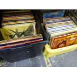 A LARGE QUANTITY OF RECORD ALBUMS, CLASSICAL AND EASY LISTENING.