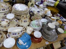 AN EXTENSIVE BONE CHINA DINNER SERVICE, RETRO PALISSY KONTIKI TEA WARES ETC.