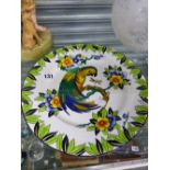 A MALING PARROT PLATE.