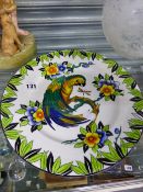 A MALING PARROT PLATE.