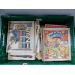 A COLLECTION OF 1980'S 2000 AD COMICS AND VARIOUS BATTLE ACTION COMICS ETC.