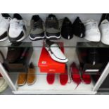 TEN PAIRS OF GENTS DRESS SHOES AND TRAINERS SIZES 9/10