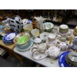 A LARGE QUANTITY OF VARIOUS CHINA WARES INC. ROYAL STANDARD TEA SET, A MALING VASE, DUTCH STYLE