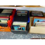 A LARGE QTY OF LP RECORD ALBUMS PRINCIPALLY EASY LISTENING AND CLASSICAL.