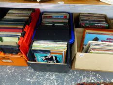 A LARGE QTY OF LP RECORD ALBUMS PRINCIPALLY EASY LISTENING AND CLASSICAL.