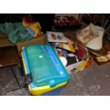A LARGE QUANTITY OF GENERAL HOUSEHOLD ITEMS, COLLECTABLES ETC.