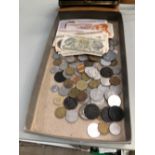 A COLLECTION OF CONTINENTAL COINS AND BANKNOTES.
