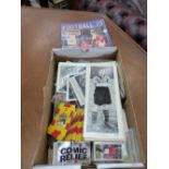 A QUANTITY OF COLLECTORS CARDS, FOOTBALL ETC.