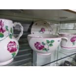 A GROUP OF TIFFANY AND CO RETAILED STRASBOURG FLOWERS PATTERN CHINA WARES.