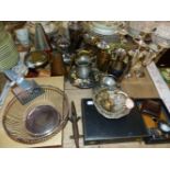 VARIOUS SILVER PLATED WARES ETC.