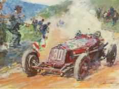 WALTER GOTSCHKE (1912-2000), ARR. THE 1937 MASARYK GRAND PRIX, PENCIL SIGNED 1982 ARTISTS PROOF