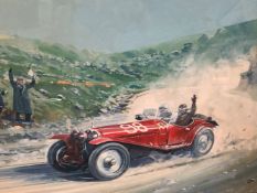 RODNEY DIGGENS (B 1937), ARR. NUVOLARI AND CAMPAGNONI IN AN ALFA ROMEO 8C-2300 MM ON THE FUTA