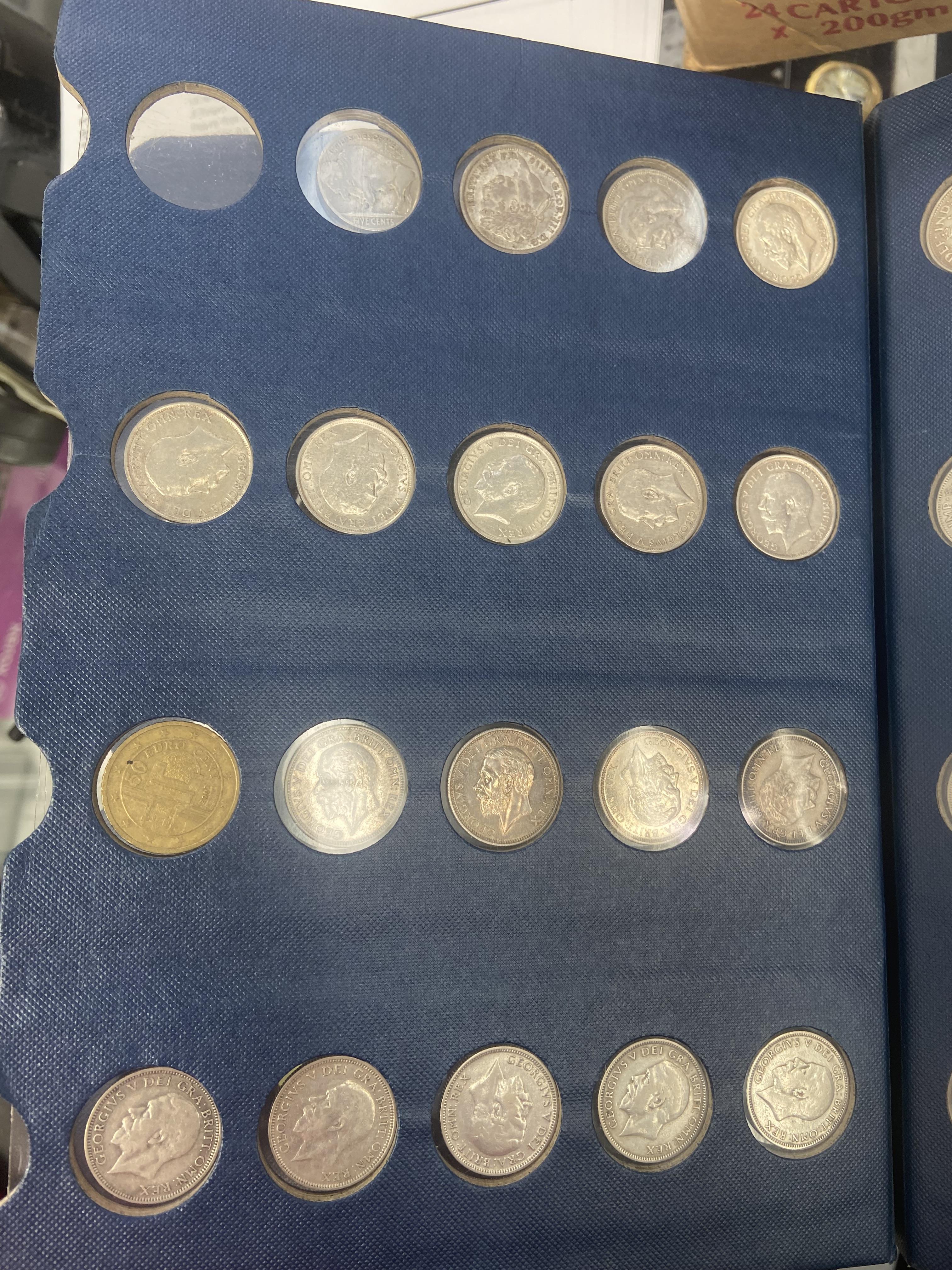 A QUANTITY OF VARIOUS GB COINS IN ALBUMS TO INCLUDE A VICTORIAN CROWN, EARLY SILVER EXAMPLES, - Image 10 of 12