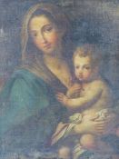 OLD MASTER SCHOOL. MADONNA AND CHILD, OIL ON CANVAS. 94 x 80cms