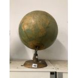 A PHILLIPS 13.5 INCH TERRESTIAL GLOBE