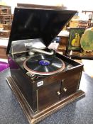 A REGAL TABLE TOP GRAMOPHONE.