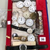 WRIST WATCHES AND POCKET WATCHES, TO INCLUDE LOOSE MOVEMENTS AND PARTS.