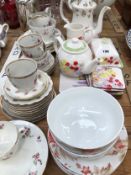 CROWN STAFFORDSHIRE, PORTMEIRION AND OTHER TEA WARES