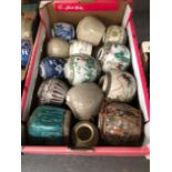 A COLLECTION OF CHINESE AND OTHER GINGER JARS TOGETHER WITH LUSTRE WARES AND TWO TEA POTS